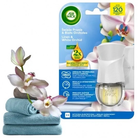 AIRWICK odświeżacz urządzenie +19ml Świeże Pranie -zdjęcie numer 1
