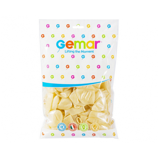 Balony lateksowe Gemar 26cm TRANSPARENTNE 100szt -zdjęcie numer 2