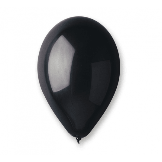 Balony metaliczne Gemar 26cm CZARNY 100szt -zdjęcie numer 1