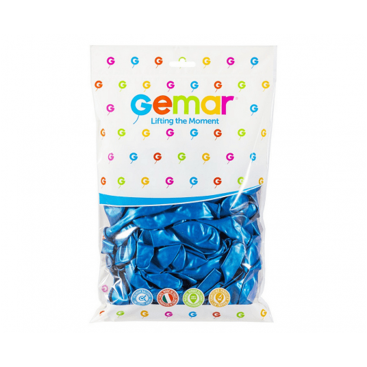 Balony metaliczne Gemar 26cm GRANAT 100szt -zdjęcie numer 2