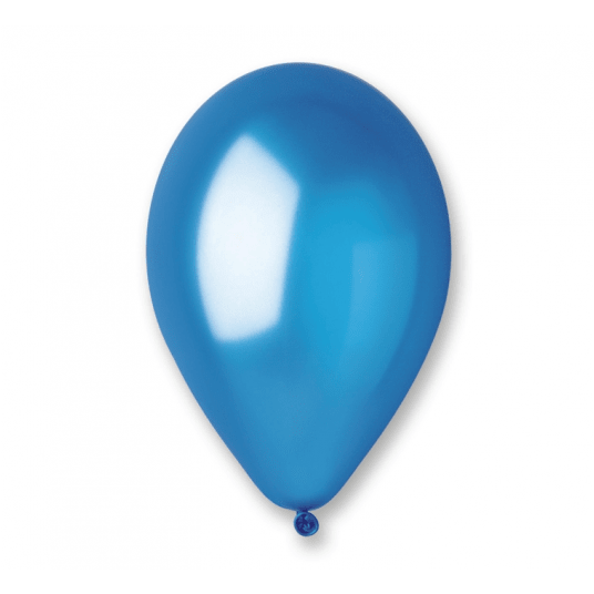 Balony metaliczne Gemar 26cm NIEBIESKI 100szt -zdjęcie numer 1
