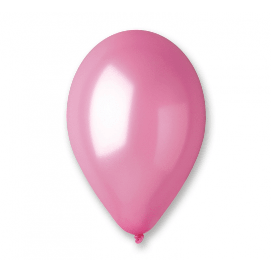 Balony metaliczne Gemar 26cm RÓŻOWY 100szt -zdjęcie numer 1