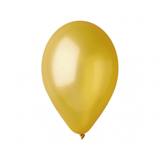 Balony metaliczne Gemar 26cm ZŁOTY 100szt -zdjęcie numer 1