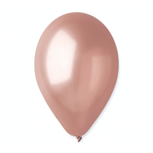Balony metaliczne Gemar 26cm ZŁOTY RÓŻ 100szt -zdjęcie numer 1