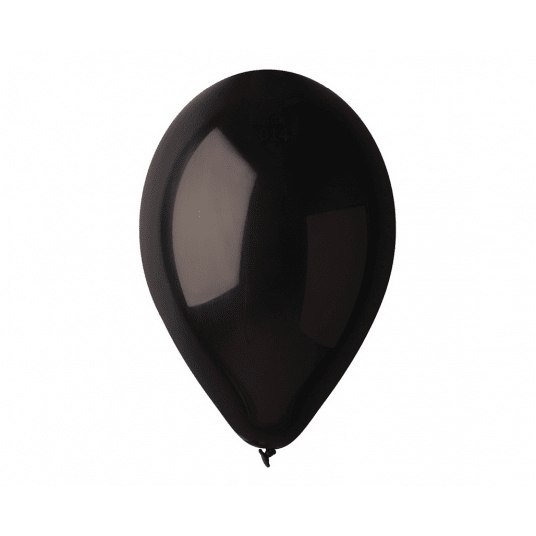 Balony pastelowe Gemar 26cm CZARNE 100szt -zdjęcie numer 1