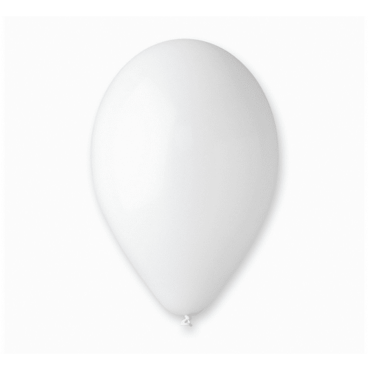 Balony pastelowe Gemar 26cm PASTEL BIAŁE 100szt -zdjęcie numer 1