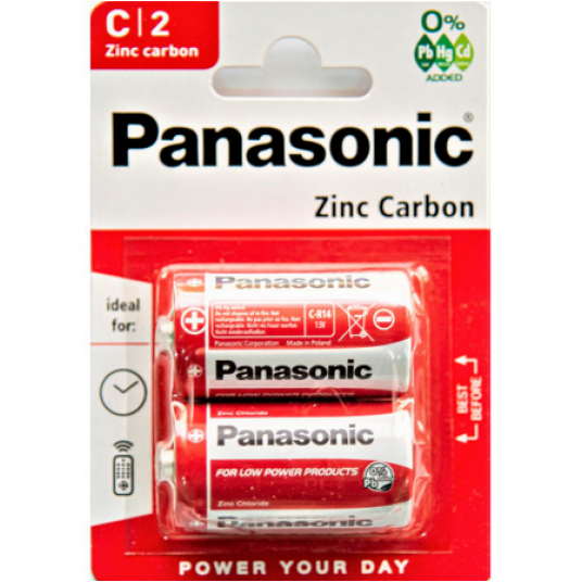 Bateria PANASONIC R14 1,5V 2szt /12 -zdjęcie numer 1