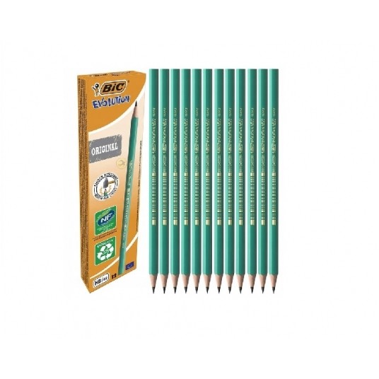 BIC ołówek plastikowy EVOLUTION HB bez gumki /12 -zdjęcie numer 1