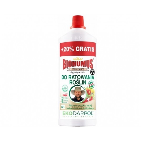 BIOHUMUS EXTRA SOS ratowanie roślin 1L + 20% grati -zdjęcie numer 1