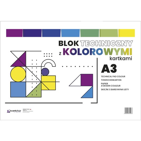 Blok techniczny A3 Kolor Wektor -zdjęcie numer 1