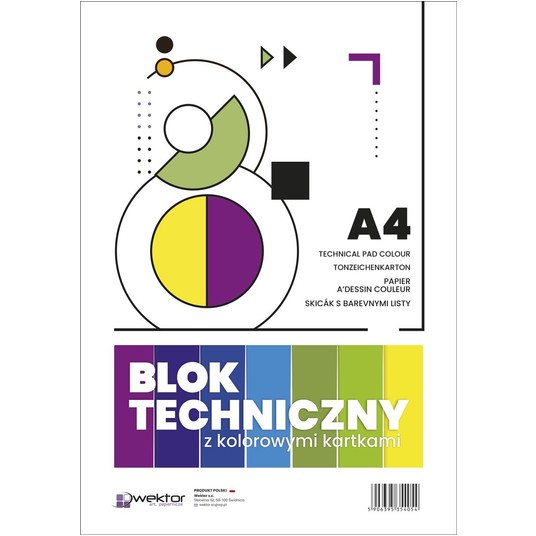 Blok techniczny A4 Kolor Wektor -zdjęcie numer 1