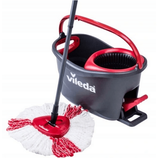 BOX Wiadro/Mop okrągły VILEDA 2w1 TURBO pedał -zdjęcie numer 1