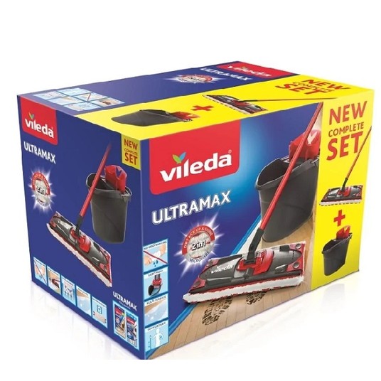 BOX Wiadro/Mop płaski VILEDA 2w1 Ultramax -zdjęcie numer 2