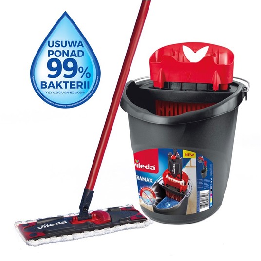 BOX Wiadro/Mop płaski VILEDA 2w1 Ultramax -zdjęcie numer 1