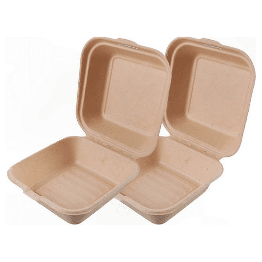 Burger Box trzcina 15x15x4/8cm GUILLIN 50szt /10 -zdjęcie numer 1