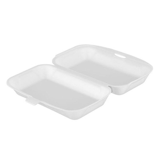 Burger Box XPS PODWÓJNY 125szt BIAŁY /4 HP2 -zdjęcie numer 1