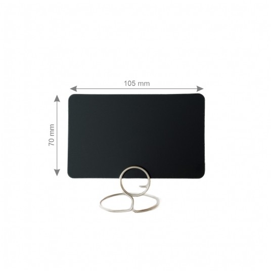 Ceny kredowe do szpilek 70x105mm CZARNE 10szt -zdjęcie numer 1