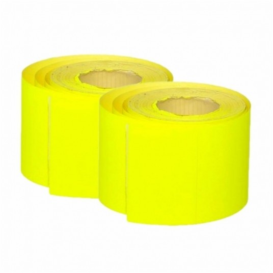 Ceny na rolce 41x29mm Fluo Żółta 5szt CR500 -zdjęcie numer 1