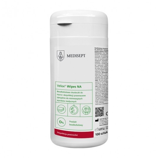 Chusteczki do dezynfekcji VELOX wipes 100szt PUSZK -zdjęcie numer 1
