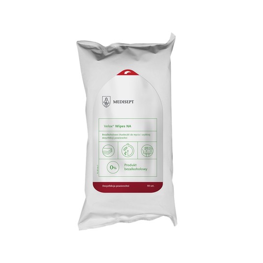 Chusteczki do dezynfekcji VELOX wipes 50szt folia -zdjęcie numer 1