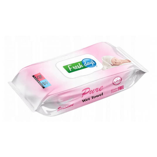 Chusteczki nawilżane Fresh Days 120szt klip /24 -zdjęcie numer 1