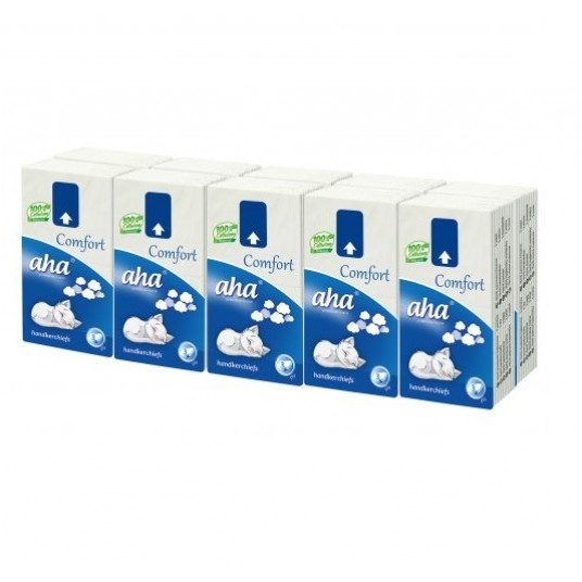 Chusteczki paczki 3W 10x10szt AHA COMFORT /24 -zdjęcie numer 2