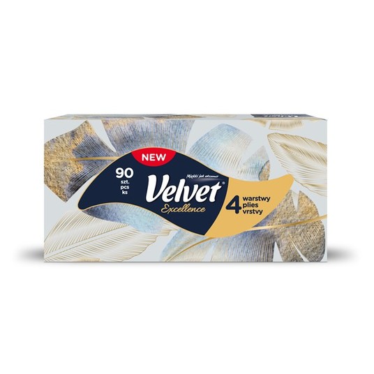 Chusteczki pudełko 4W 90szt VELVET EXCELLENCE /18 -zdjęcie numer 6