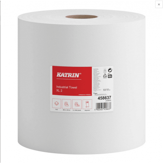 Czyściwo makulatura KATRIN XL BIAŁE 2W 260m 2rol -zdjęcie numer 2