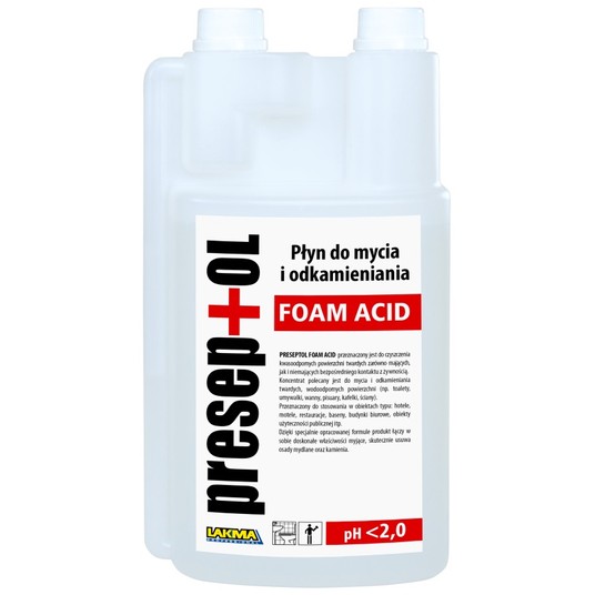 Dezynfekcja odkamieni powie Preseptol Foam Acid 1L -zdjęcie numer 1