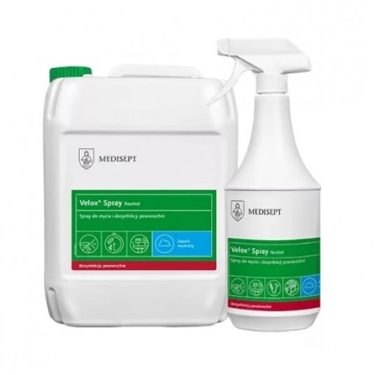 Dezynfekcja powierzchni i narzędzi VELOX SPRAY 5L -zdjęcie numer 1