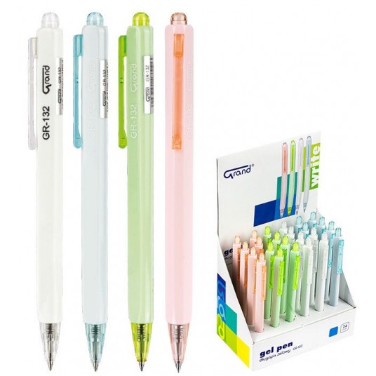 Długopis Grand GR-132 niebieski 0,5mm PASTEL -zdjęcie numer 1
