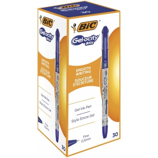 Długopis żelowy Bic GEL_OCITY niebieski 0,5mm -zdjęcie numer 1