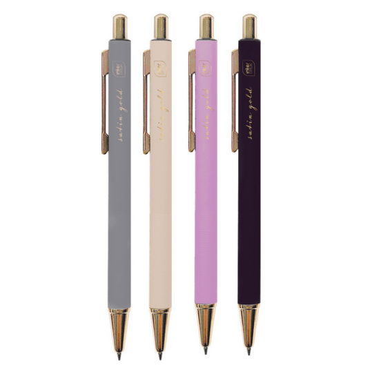 Długopis żelowy Interdruk Satin Gold 0,7mm niebies -zdjęcie numer 1