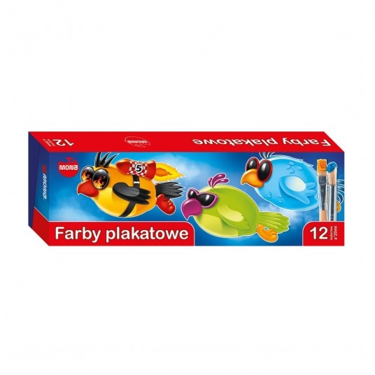 Farby plakatowe Mona 20ml 12 kolor -zdjęcie numer 1