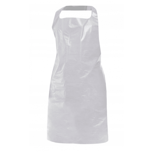Fartuch foliowy biały 50szt PLAST 81x125cm /20 -zdjęcie numer 2