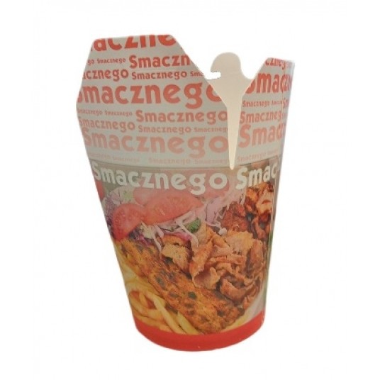 FOOD BOX papierowy SMACZNEGO 1000ml 50szt /10 -zdjęcie numer 1