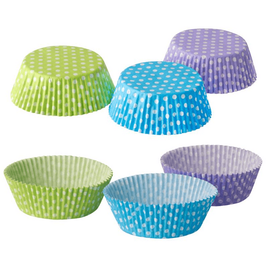 Foremki do pieczenia fi 5cm MIX KROPKI 60szt -zdjęcie numer 1