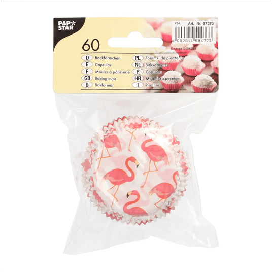 Foremki do pieczenia fi 5cm MIX RÓŻOWE 60szt -zdjęcie numer 2