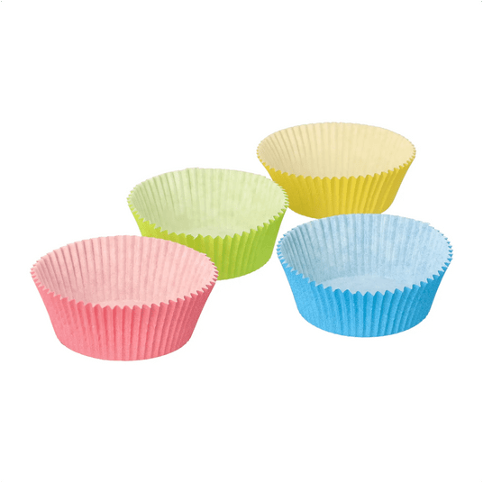 Foremki do pieczenia fi 5cm PASTELOWE 60szt -zdjęcie numer 1