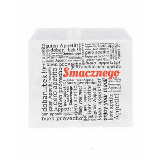 Hamburger PE biały 17,5x17cm SMACZNEGO 200szt /10 -zdjęcie numer 1