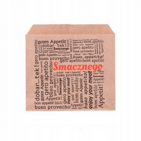 Hamburger PE brąz 17,5x17cm SMACZNEGO 200szt /10 -zdjęcie numer 1