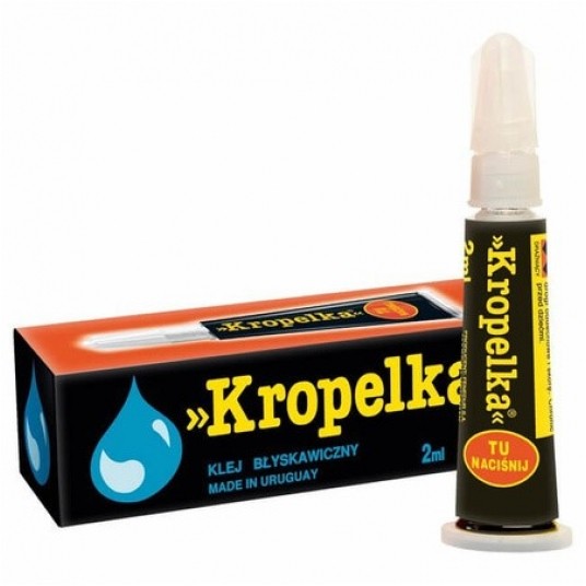 Klej błyskawiczny KROPELKA CZARN 2ml 77321060 1szt -zdjęcie numer 1