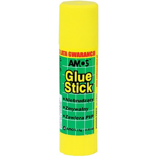 Klej w sztyfcie Amos 15gr /20 PROMOCJA -zdjęcie numer 1
