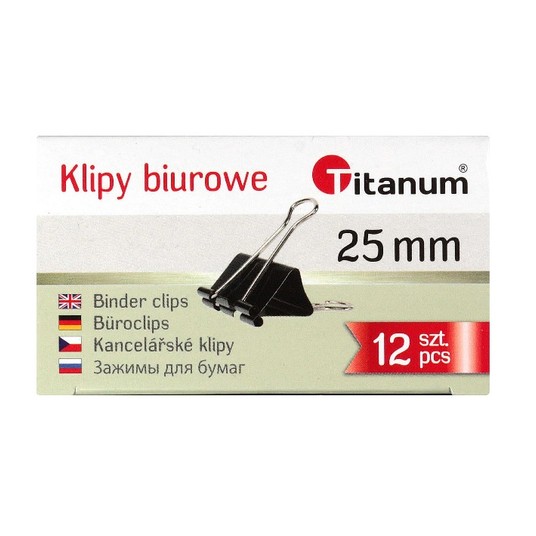 Klipy 25mm 12szt Titanum / Grand -zdjęcie numer 1