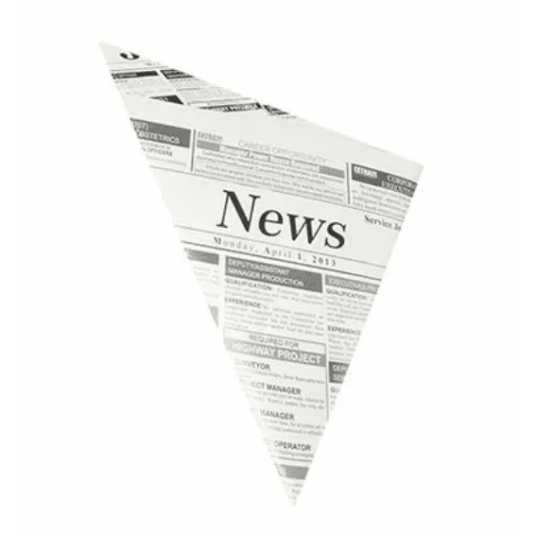 Koperta rożek frytki 125g NEWS 19x19cm 1000szt -zdjęcie numer 1