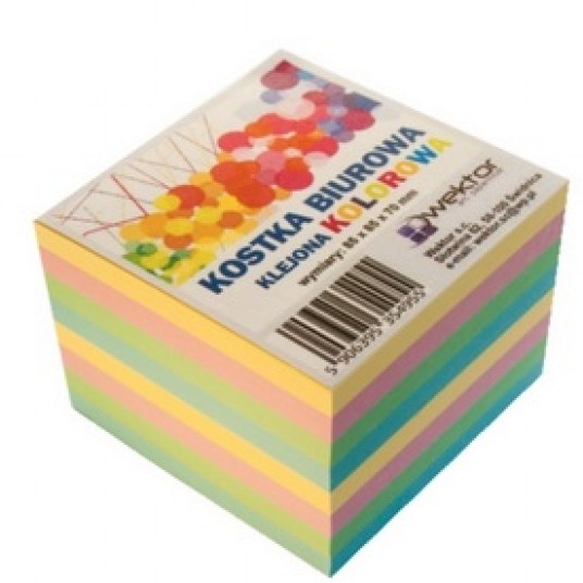 Kostka biurowa Duża 85x85x70 Kolor Klej Wektor -zdjęcie numer 1