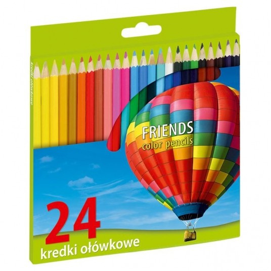 Kredki ołówkowe Fiorello 24 kol Friends -zdjęcie numer 1