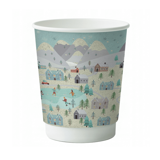 Kubek papierowy 250ml 2W GÓRY 20szt -zdjęcie numer 1