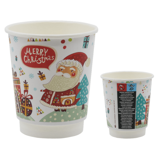 Kubek papierowy 250ml 2W MIKOŁAJ 20szt -zdjęcie numer 2