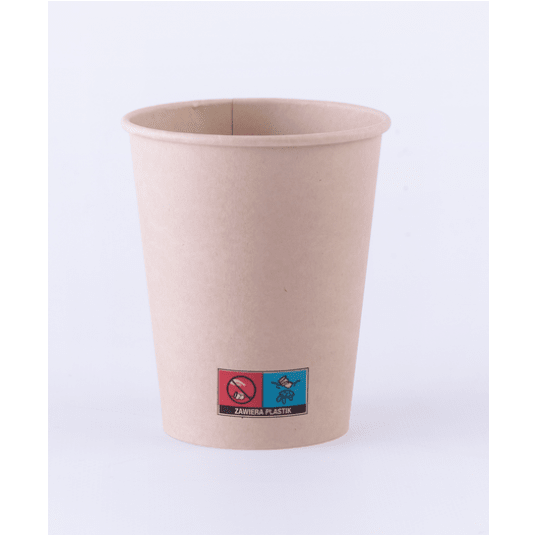 Kubek papierowy 250ml KRAFT ODRA 50szt -zdjęcie numer 1